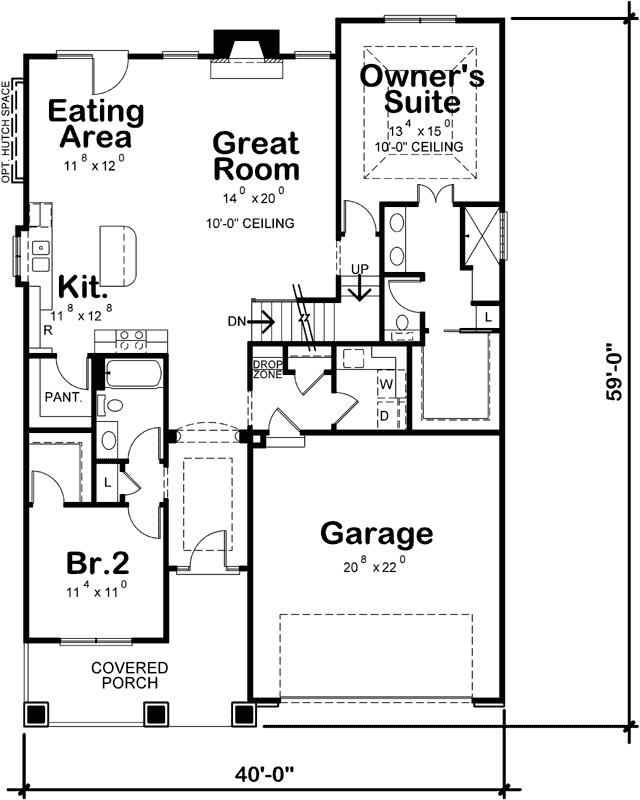 Main Floor Plan: 10-1819