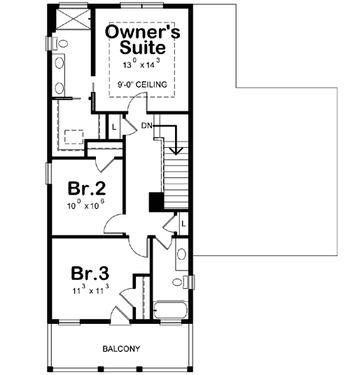 Upper/Second Floor Plan: 10-1830