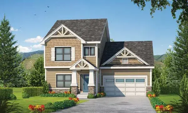 Craftsman house plans 10-1831 - front exterior, 2,381 sq ft, 4 bed, 3 bath house plans | Monster House Plans