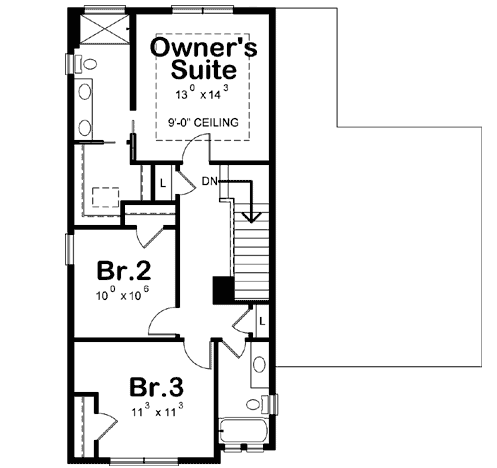 Upper/Second Floor Plan: 10-1831