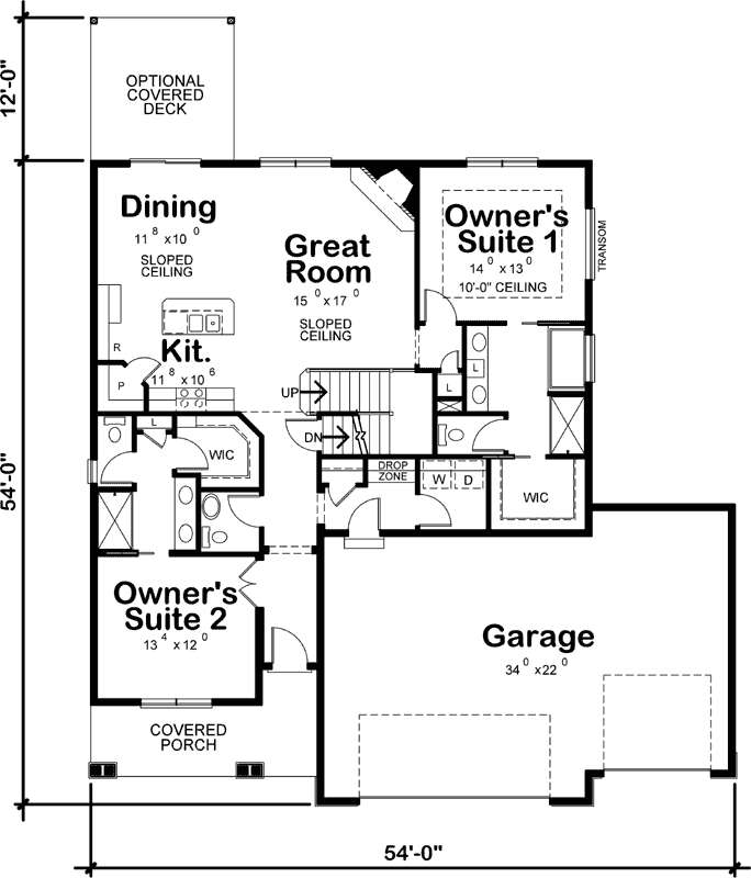 Main Floor Plan: 10-1833