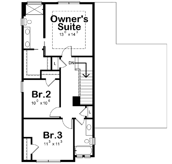Upper/Second Floor Plan: 10-1837