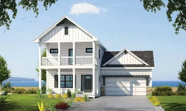 Traditional house plans 10-1838 - front exterior, 1,750 sq ft, 3 bed, 2 bath house plans | Monster House Plans