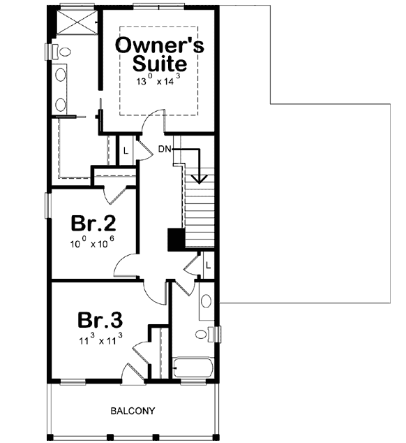 Upper/Second Floor Plan: 10-1838