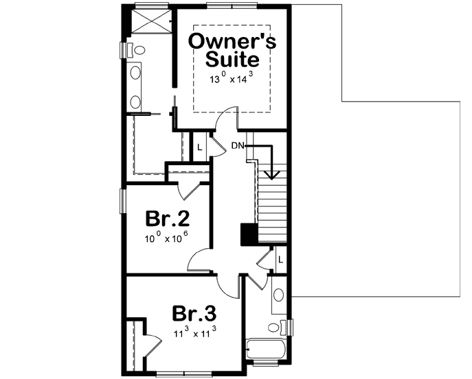 Upper/Second Floor Plan: 10-1839