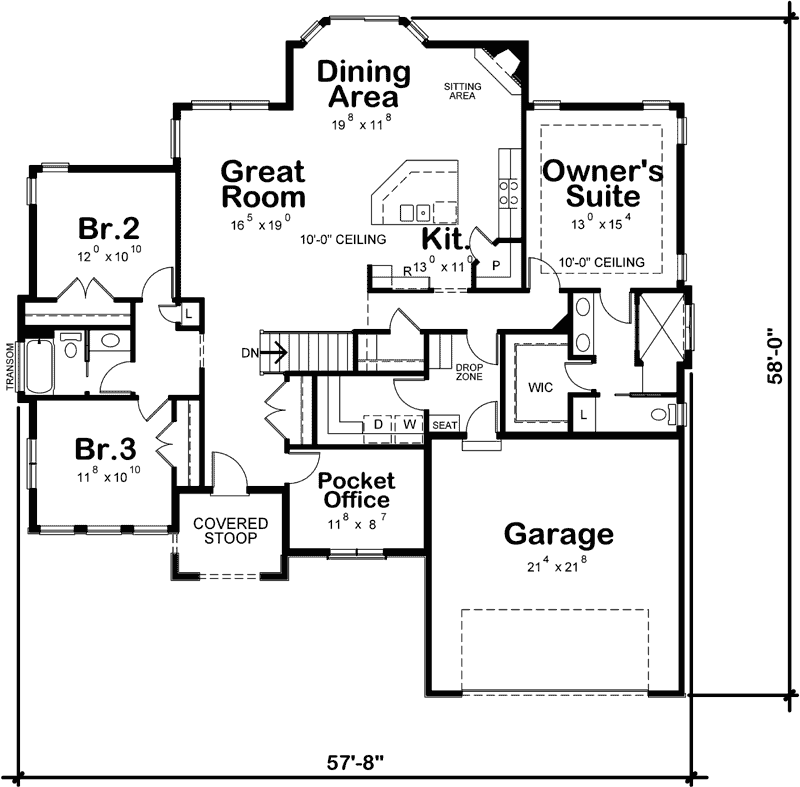 Main Floor Plan: 10-1841