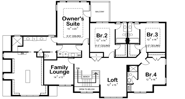 Upper/Second Floor Plan: 10-1854