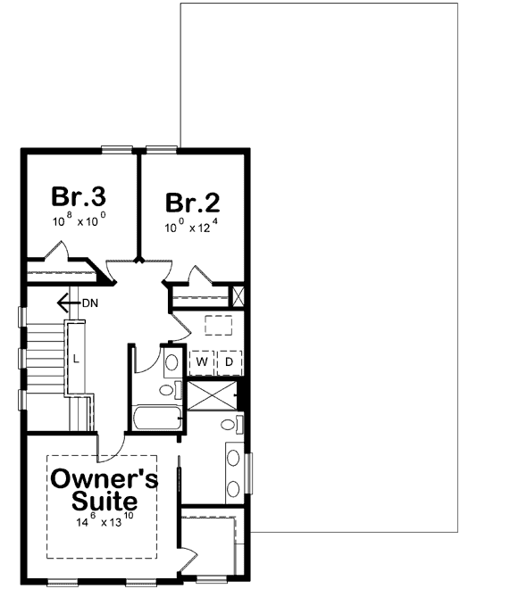 Upper/Second Floor Plan: 10-1857