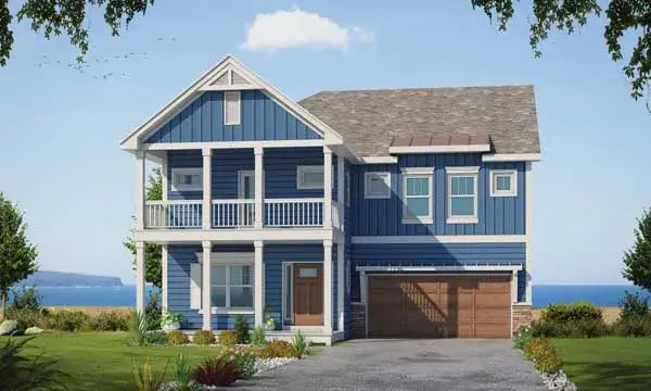 Coastal house plans 10-1858 - front exterior, 2,597 sq ft, 4 bed, 3 bath house plans | Monster House Plans