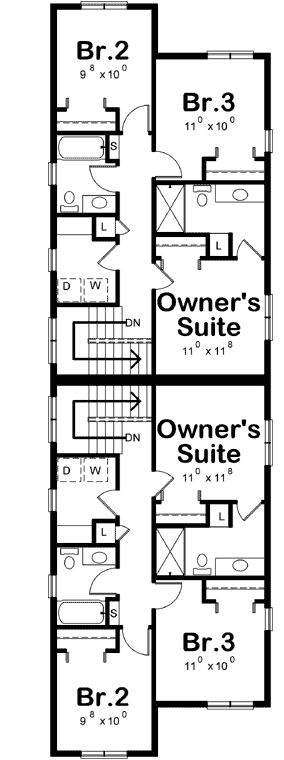 Upper/Second Floor Plan:10-1860