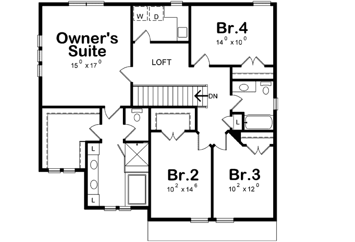 Upper/Second Floor Plan: 10-1861