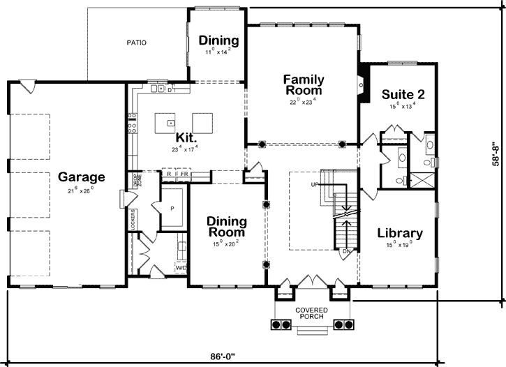 Hampton House Plan 5 Bedrooms, 5 Bath, 6672 Sq Ft Plan