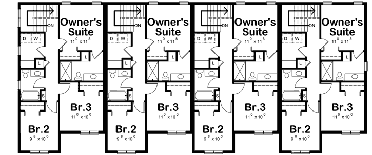 Upper/Second Floor Plan: 10-1876