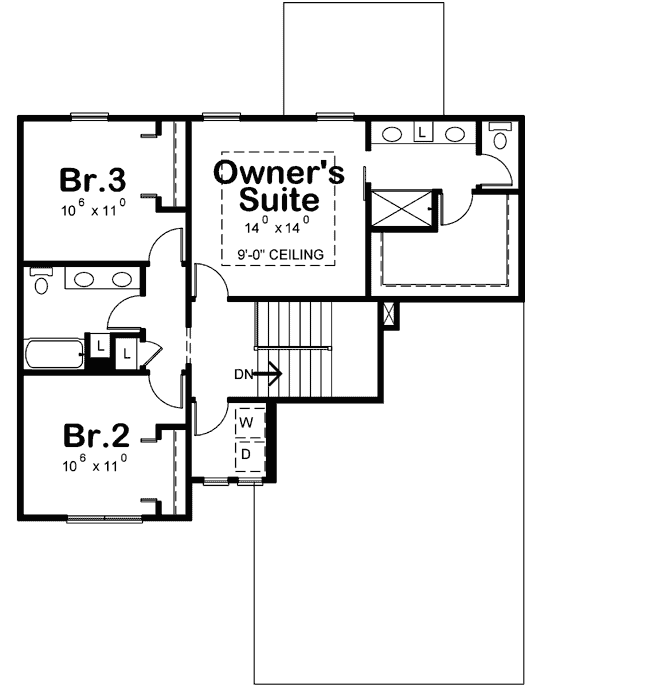 Upper/Second Floor Plan: 10-1878