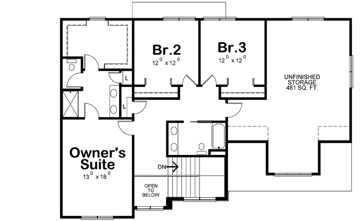 Upper/Second Floor Plan: 10-1880