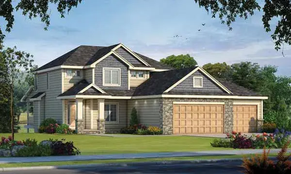 Craftsman house plans 10-1887 - front exterior, 3,296 sq ft, 5 bed, 3 bath house plans | Monster House Plans