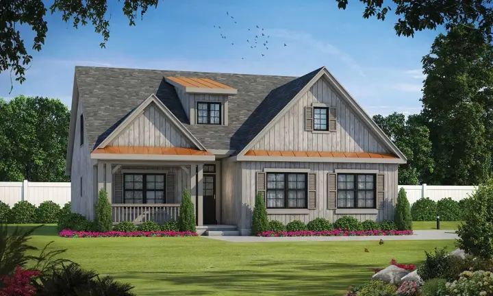 Country house plans 10-1896 - front exterior, 2,114 sq ft, 4 bed, 3 bath house plans | Monster House Plans