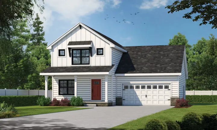 Modern Farmhouse house plans 10-1908 - front exterior, 1,600 sq ft, 3 bed, 2 bath house plans | Monster House Plans