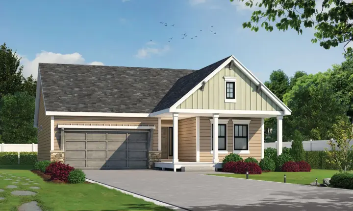Modern Farmhouse house plans 10-1921 - front exterior, 1,511 sq ft, 3 bed, 2 bath house plans | Monster House Plans