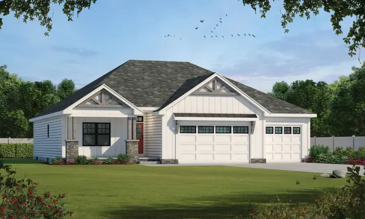Modern Farmhouse house plans 10-1925 - front exterior, 1,936 sq ft, 3 bed, 3 bath house plans | Monster House Plans