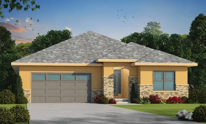 Ranch house plans 10-1932 - front exterior, 2,080 sq ft, 3 bed, 2 bath house plans | Monster House Plans