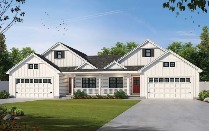 Modern Farmhouse house plans 10-1934 - front exterior, 2,774 sq ft, 4 bed, 4 bath house plans | Monster House Plans