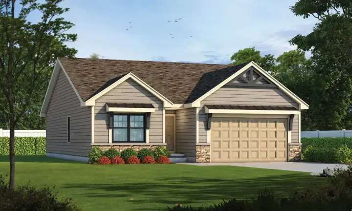 Craftsman house plans 10-1937 - front exterior, 1,664 sq ft, 2 bed, 2 bath house plans | Monster House Plans