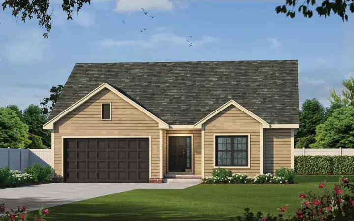 Traditional house plans 10-1950 - front exterior, 1,642 sq ft, 3 bed, 2 bath house plans | Monster House Plans