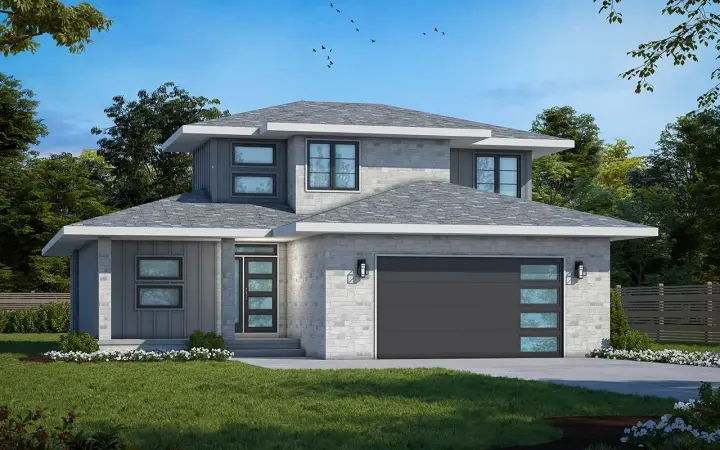 Modern house plans 10-1976 - front exterior, 1,806 sq ft, 3 bed, 2 bath house plans | Monster House Plans