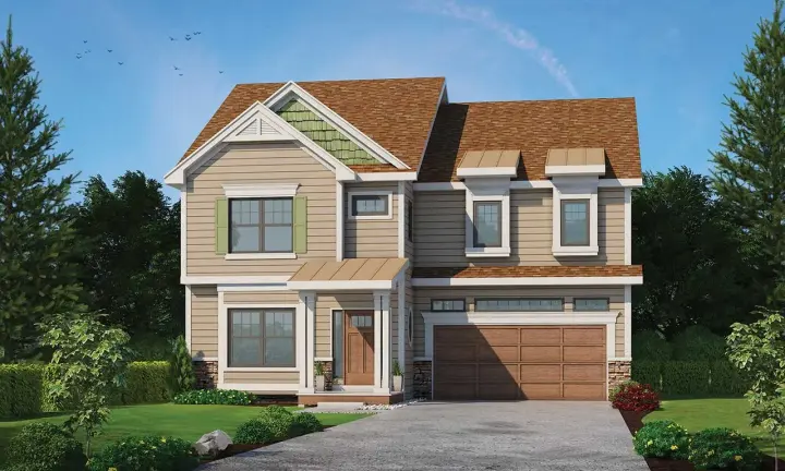 Traditional house plans 10-1982 - front exterior, 2,594 sq ft, 4 bed, 3 bath house plans | Monster House Plans