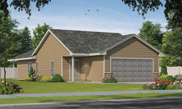 Traditional house plans 10-1984 - front exterior, 1,327 sq ft, 2 bed, 2 bath house plans | Monster House Plans
