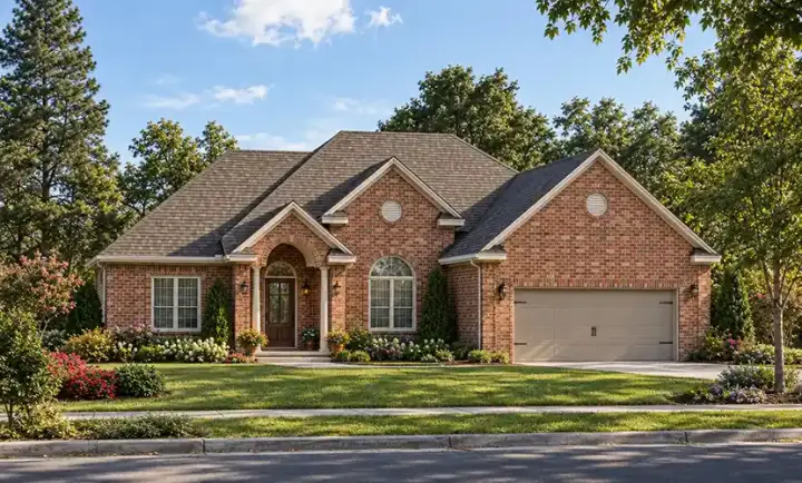 Traditional house plans 10-200 - front exterior, 1,911 sq ft, 3 bed, 2 bath house plans | Monster House Plans