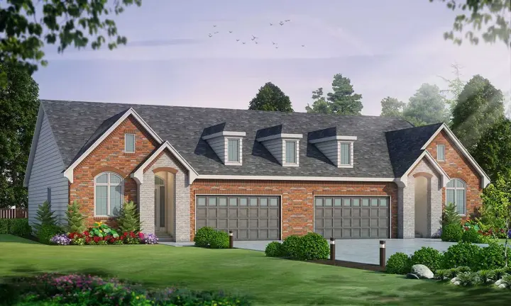 French Country house plans 10-2021 - front exterior, 3,484 sq ft, 6 bed, 4 bath house plans | Monster House Plans