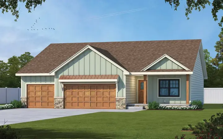 Modern Farmhouse house plans 10-2024 - front exterior, 1,777 sq ft, 3 bed, 3 bath house plans | Monster House Plans