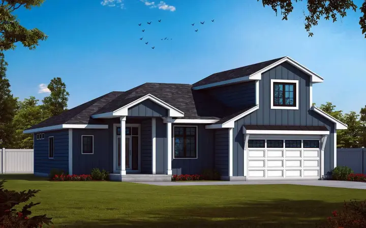 Farmhouse house plans 10-2030 - front exterior, 2,295 sq ft, 2 bed, 3 bath house plans | Monster House Plans