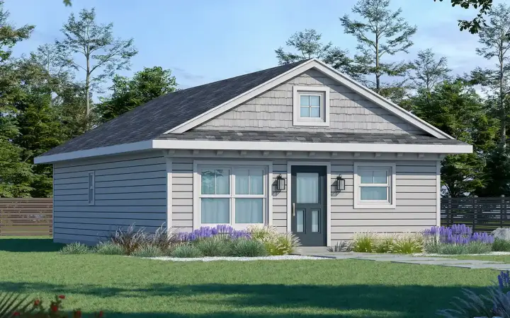 Cottage house plans 10-2063 - front exterior, 1,050 sq ft, 3 bed, 2 bath house plans | Monster House Plans