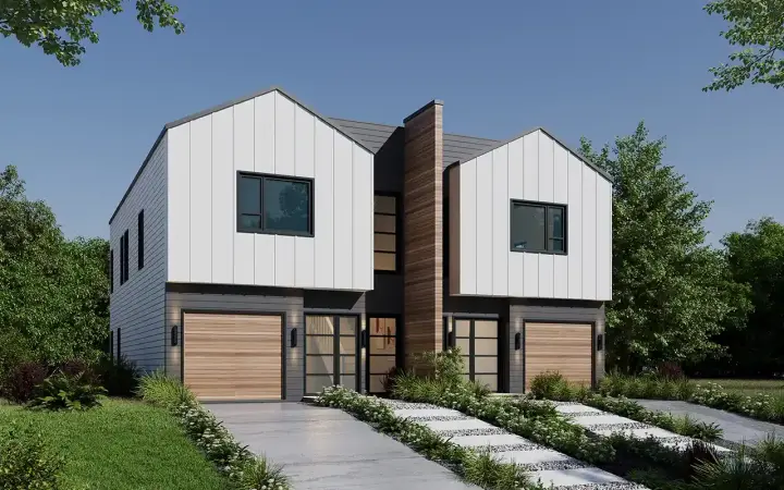 Modern house plans 10-2073 - front exterior, 3,110 sq ft, 6 bed, 4 bath house plans | Monster House Plans