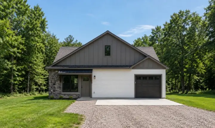 Accessory Dwelling Unit house plans 10-2108 - front exterior, 1,068 sq ft, 1 bed, 1 bath house plans | Monster House Plans