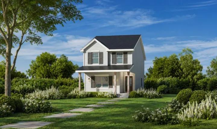 Traditional house plans 10-2109 - front exterior, 1,434 sq ft, 3 bed, 2 bath house plans | Monster House Plans