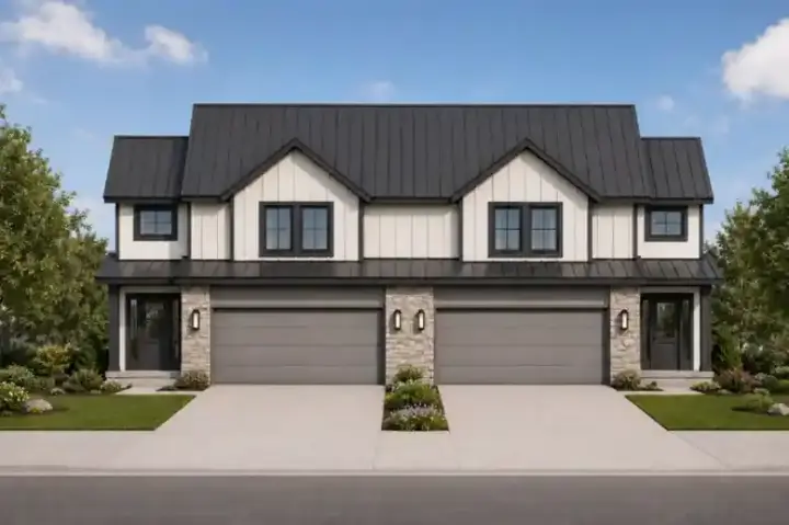 Transitional house plans 10-2115 - front exterior, 3,636 sq ft, 6 bed, 4 bath house plans | Monster House Plans
