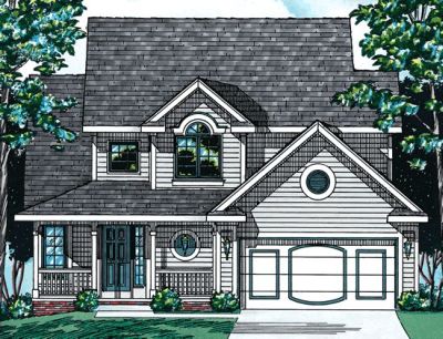 Country House Plan - 3 Bedrooms, 2 Bath, 1651 Sq Ft Plan 10-538
