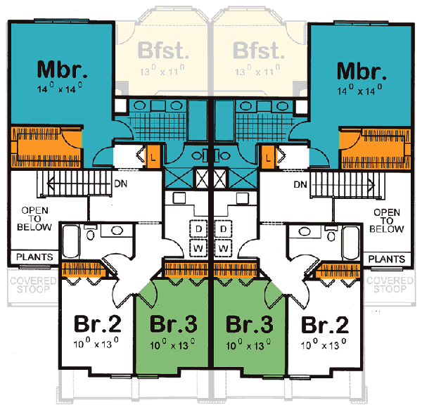 Upper/Second Floor Plan: 10-855