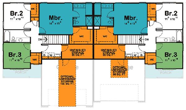Upper/Second Floor Plan: 10-856