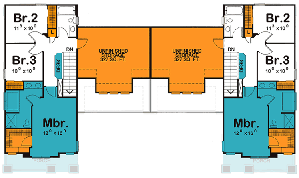 Upper/Second Floor Plan: 10-857