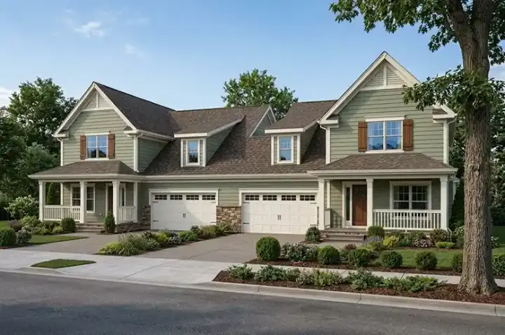 Traditional house plans 10-867 - front exterior, 3,810 sq ft, 8 bed, 6 bath house plans | Monster House Plans
