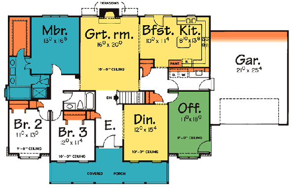 Main Floor Plan: 10-911