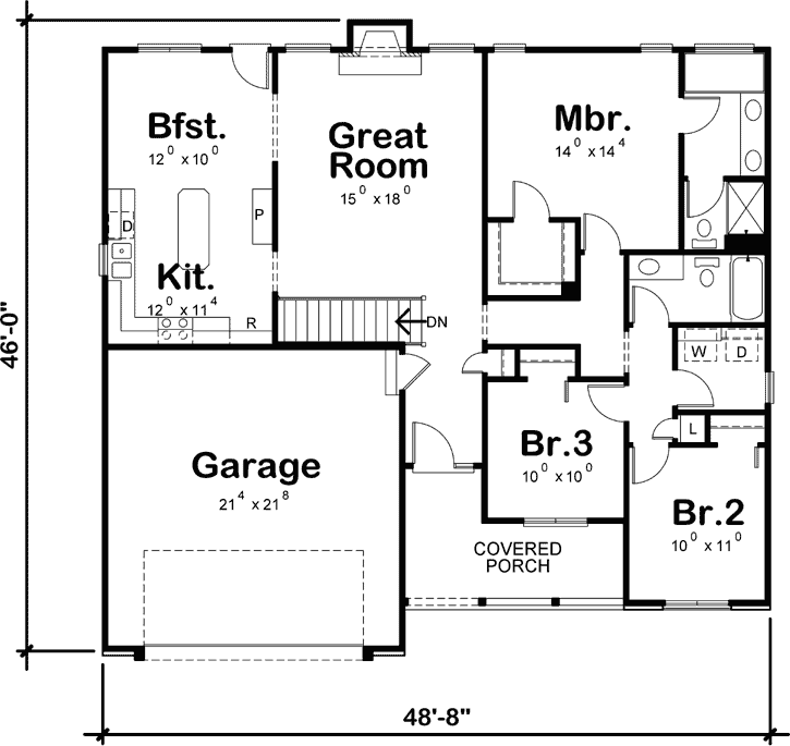 Main Floor Plan: 10-956