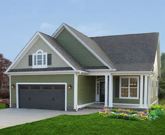 Country house plans 101-105 - front exterior, 1,562 sq ft, 3 bed, 2 bath house plans | Monster House Plans