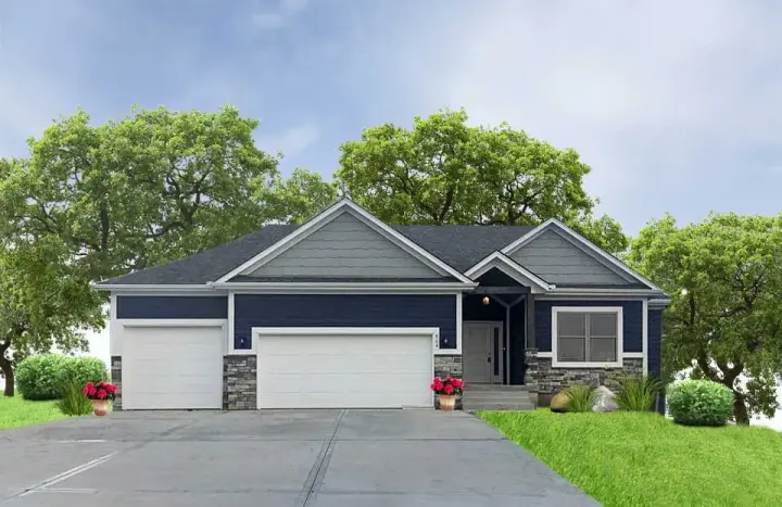 Traditional house plans 101-113 - front exterior, 2,399 sq ft, 3 bed, 2 bath house plans | Monster House Plans