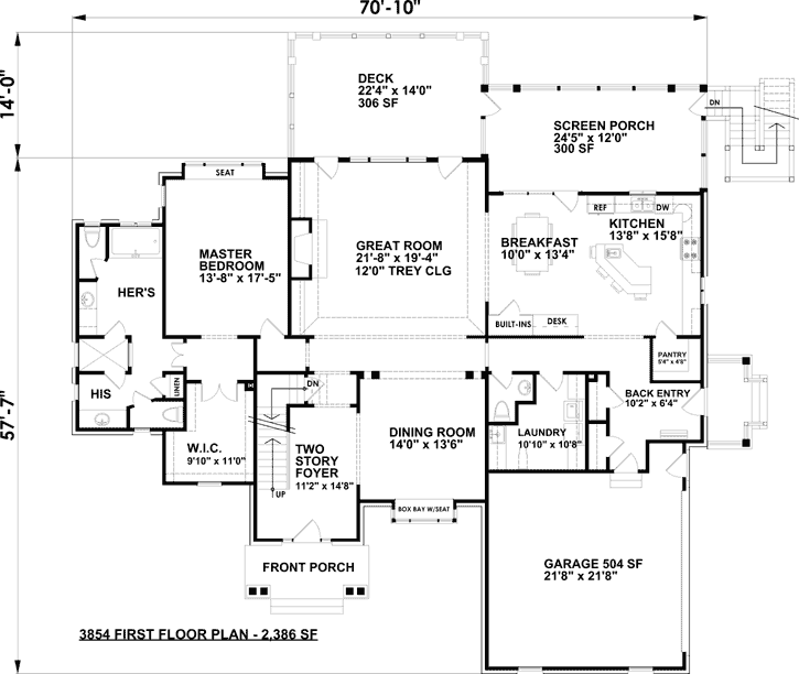 Main Floor Plan: 102-101